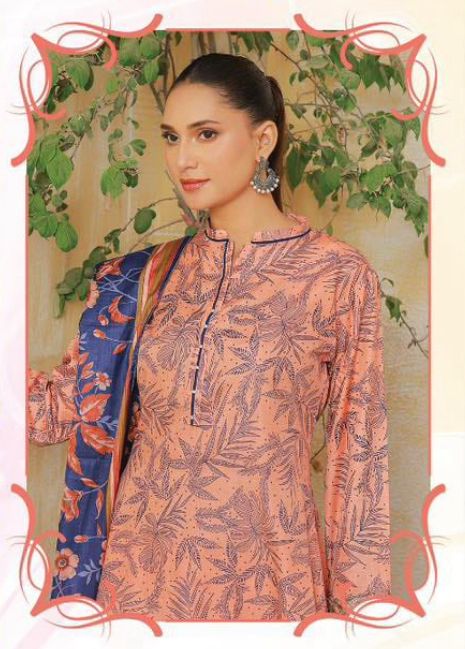 Elegant Printed 3-Piece Mixed Fabric Suit