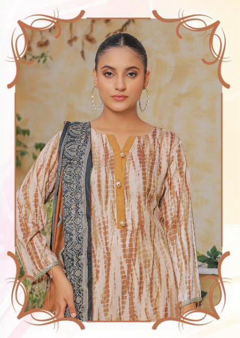 Elegant Printed 3-Piece Mixed Fabric Suit