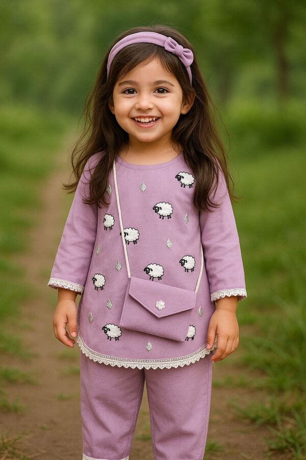 🐑 Bakra Eid Special – “Eid-E-Lamb” Lavender Outfit