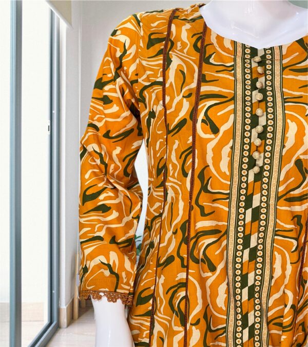 Sunshine Glamour – Binsaed 3-Piece Yellow Frock Suit - Image 3